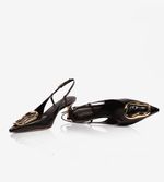 Slingback Organic - Lezard Preto