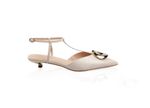 Slingback Coin - Lezzard Off White