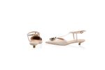 Slingback Coin - Lezzard Off White