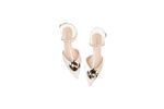 Slingback Coin - Lezzard Off White