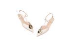 Slingback Coin - Lezzard Off White