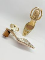 Slingback Ravenna - Champagne e Prata
