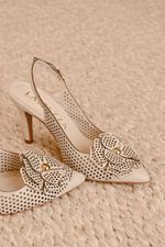 Slingback Camellia - Off White