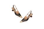 Slingback Cassis - Lezard Preto