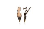 Slingback Cassis - Lezard Preto