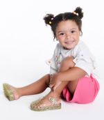 Mini Melissa Possession Shiny Elements Amarelo Glitter