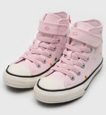 Tênis Infantil Converse Cano alto Rosa Bolinhas