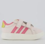 Tênis Infantil Adidas Grand Court 3 Bubble Rosa