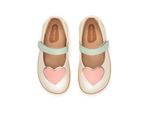 Sapatilha Tip Toey Joey Heart Antique White Pink Lake