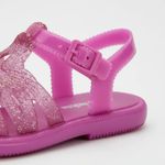 Sandália Mini Melissa Lumin Llilás Glitter