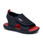 Sandália Infantil Klin  Tic Tac Azul Marinho e Vermelho