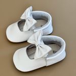 Sapatinho Recém-Nascido Mimomox Moccs Bailarina - Branco