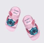 Sandália Mini Melissa Stitch Rosa e Azul