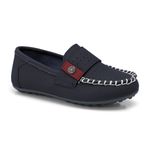 Mocassim Infantil Klin Curumim Marinho Com Vermelho