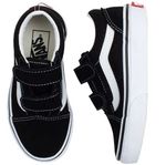 Tênis Infantil Vans Old Skool V Preto Velcro Original | 18 ao 25