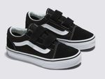 Tênis Infantil Vans Old Skool V Preto Velcro Original | 18 ao 25