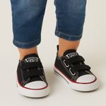 Tênis Infantil Converse All Star Preto 2 Velcros - 18 a 25