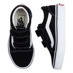 Tênis Infantil Vans Old Skool Velcro Preto Original | 26 ao 32
