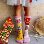 Meia Infantil Cantarola Boneca de Pano