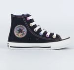 Tênis Infantil Converse All Star Hi Beads Preto