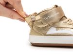 Tênis Tip Toey Joey Landy Cano Alto Dourado