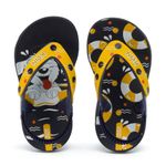 Chinelo Infantil Klin Acqua Print Marinho Amarelo Cachorro