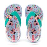 Chinelo Infantil Klin Acqua Print Azul Joaninha