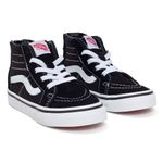 Tênis Infantil Vans SK8 HI ZIP Preto Cano Alto (18 ao 25)