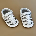 Sapatinho Recém-Nascido Mimomox Moccs Franciscana - Branco