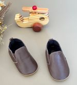 Sapatinho Recém-Nascido Mimomox Moccs Alpargata - Terra