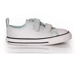 Tênis Infantil Converse All Star Azul Brilho Luar 2 Velcros
