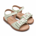 Sandália Infantil Feminina Bordados Luna Verde