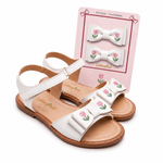 Sandália Infantil Laranjeiras Bordados Luna Branca 31 a 35