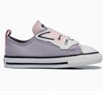Tênis Infantil Converse All Star Stip Lilás Gatinho