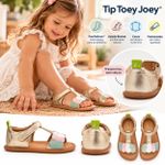Sandália Bebê Tip Toey Joey Lovely Dourada 18 a 23