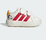 Tênis Adidas Infantil Grand Court Mickey Branco e Vermelho