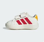 Tênis Adidas Infantil Grand Court Mickey Branco e Vermelho