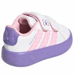 Tênis Adidas Infantil Grand Court Minnie Branco e Lilás