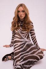 DRESS TULE ZEBRA