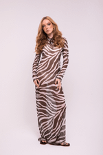 DRESS TULE ZEBRA