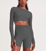 Top Cropped Comfy Canelado LR