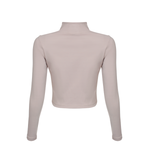 Blusa Cropped Manga longa Açucena