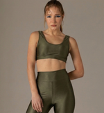 Top Alças Basic Color Verde Militar
