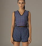 Shorts Plissado Estampado TARTAN