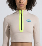 Blusa Cropped Manga longa Açucena
