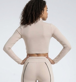 Blusa Cropped Manga longa Açucena