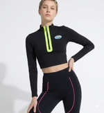 Blusa Cropped Manga longa Açucena