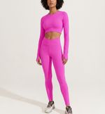 Calça Legging Transpassada Canelada LRB