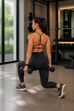 Calça Legging Nakay Cos Cruzado Preta