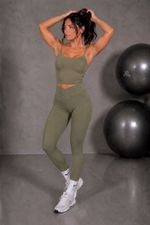 Calça Legging Nakay Cos Cruzado Verde Cidreira